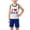 White, variant on Amidoa Toddler Girls 2 Piece Outfits Summer Clothes Soft Tank Top Casual Shorts Kids Clothing Sets White Size 6