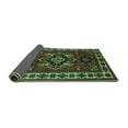 thumbnail image 2 of Ahgly Company Indoor Rectangle Persian Turquoise Blue Traditional Area Rugs, 8' x 10', 2 of 4