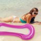 thumbnail image 4 of Inflatable Floating Bed Floating Red Pad Portable Swimming Mat with Net, 4 of 4