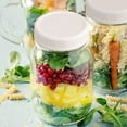 thumbnail image 4 of 36 Pack Plastic Regular Mouth Mason Jar Lids for Ball, Kerr and More - Food Grade White Plastic Storage Caps, 4 of 5