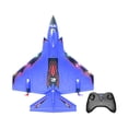 thumbnail image 2 of Avión de espuma RC Avión de con control remoto Fácil de controlar 2 canales Listo Avión planeador Avión RC para adultos , azul, 2 of 8