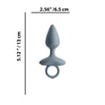 thumbnail image 5 of NS Novelties Renegade Orion Rechargeable Silicone Vibrating Anal Plug, Gray, 5 of 5