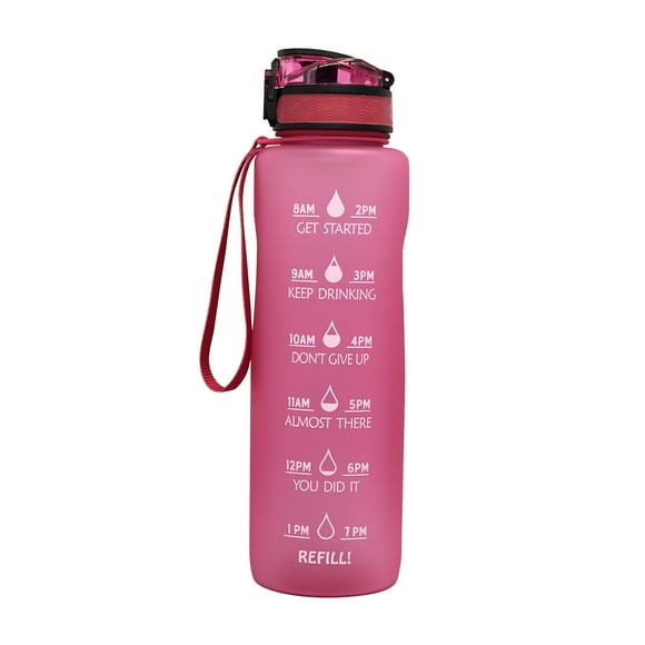 Dvkptbk Water bottle 1.5L Plastic Bottle Frosted Gradient Bouncing Cup Sports Bottle Space Cup