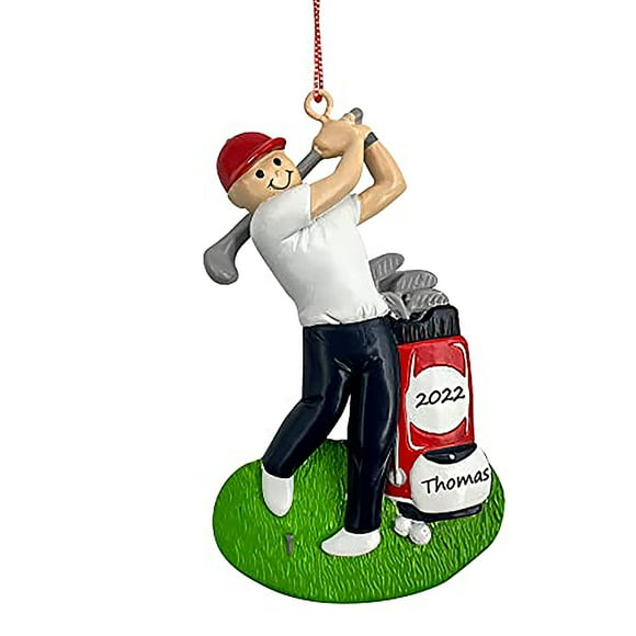 CHEERZEER CUSTOMIZE Personalized Golfer Christmas Ornament, Golf Player Ornament