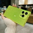 thumbnail image 5 of Transparent Square Fluorescent Neon Color Glitter Case For iPhone 14 11 12 13 15 Pro Max X XS XR 7 8 Plus SE Soft Silicone Cover, 5 of 5