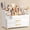 All White, variant on HBlife Makeup Organizer for Vanity with Brush Holder, Large Bathroom Countertop Cosmetic Organizer, All White