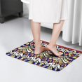thumbnail image 4 of Vibrant Floral Pattern Flannel Non Slip Door Rugs,Washable Door Mats Indoor,Decorative Door Mats,Dirt-Resistant and Absorbent Doormat for Entrance,Bedroom,Kitchen,Bathroom,23.5x16in(60x40cm), 4 of 5