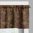 thumbnail image 3 of Ambesonne Paisley Valance Pack of 2, Oriental Damask Design, 54"X12", Redwood and Amber, 3 of 5