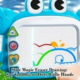 thumbnail image 5 of Oggfader Crab Shape Magnetic Drawing Board for Toddlers 1-4 - Safe Burr-Free Erasable Reusable Doodle Pad, Preschool Educational Gift for Boys Girls (Blue), 5 of 6