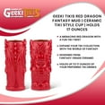 thumbnail image 7 of Geeki Tikis Red Dragon Fantasy Mug | Ceramic Tiki Style Cup | Holds 17 Ounces, 7 of 7