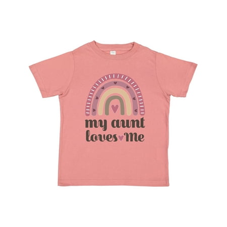

Inktastic My Aunt Loves Me Boho Rainbow Niece Gift Toddler Toddler Girl T-Shirt