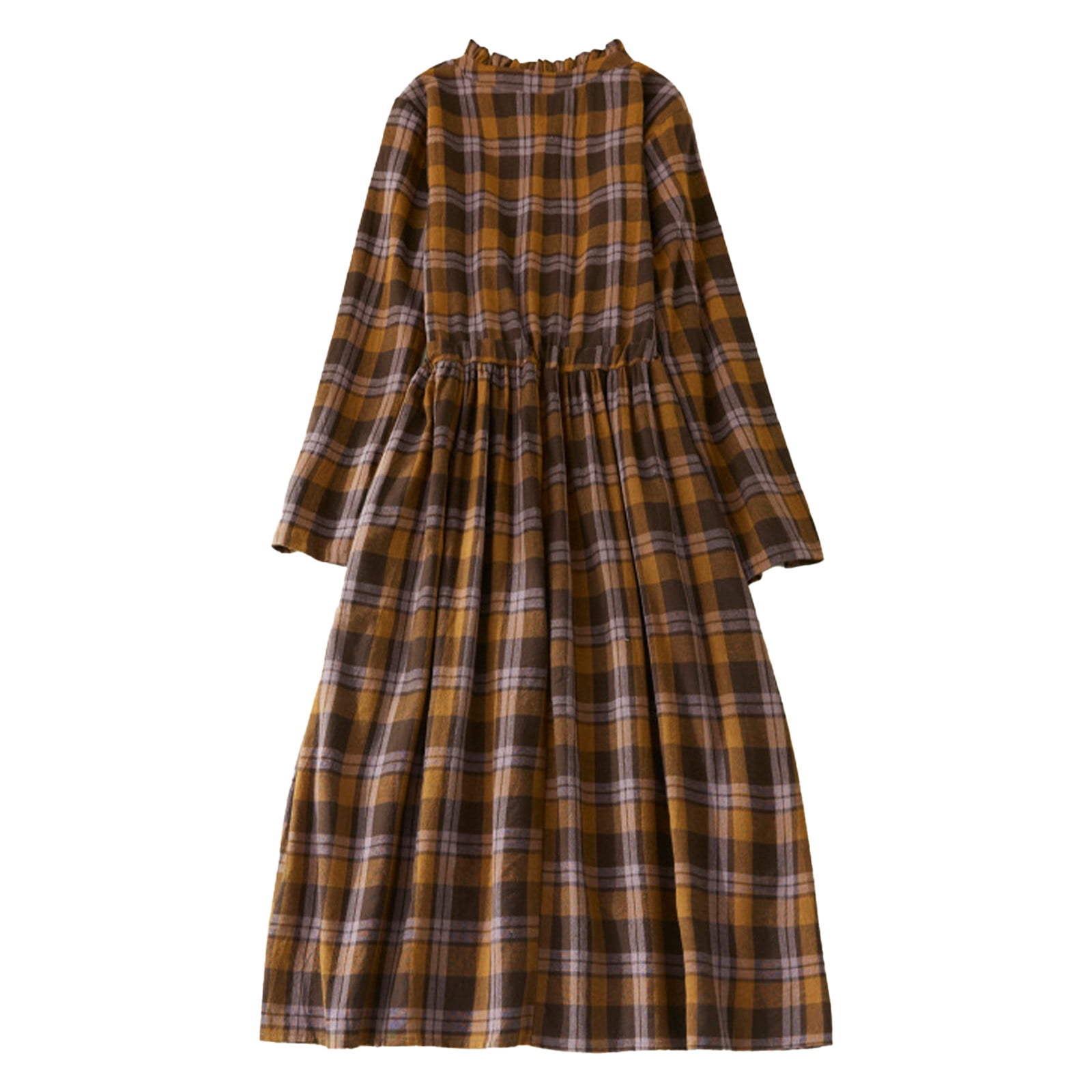 knee length dresses for ladies Eden Lee Flannel Plaid Dress by Miss Candyfloss Small