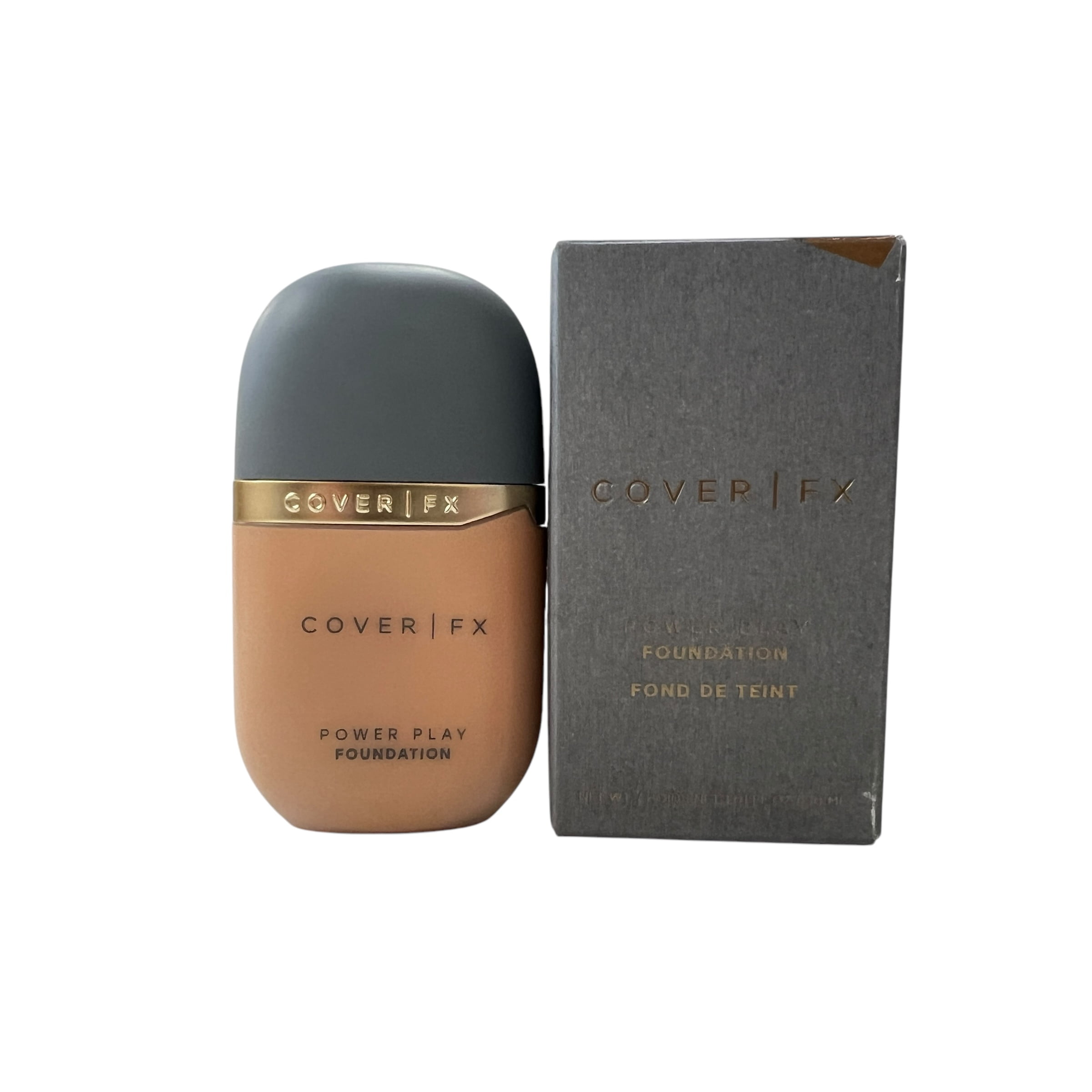 Cover FX Power Play Foundation 1 fl oz, Full Coverage Liquid Foundation Matte Finish, Long-Wear