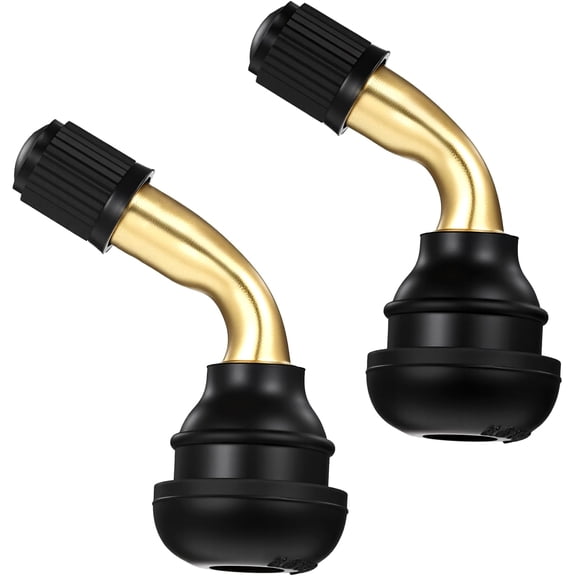 LADYGYM 2-Pcs PVR70 Valve Stem Bent 90 Degree Angled, Brass Stem, Snap ...