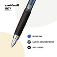 thumbnail image 3 of Bolígrafo de gel Uniball 207 Signo Gel Ultra Micro, 0,38 mm, tinta azul, 3 of 7