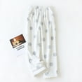 thumbnail image 6 of Women Plush Fuzzy Pajama Pants Flannel Fleece Winter Warm Lounge Sleepwear Nightwear with Pockets, 6 of 7