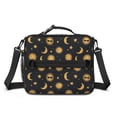thumbnail image 2 of Sun and Moon Gothic Pattern Insulated Lunch Bag with Shoulder Strap and Bottle Holder,Bento School Lunch Bag Box,11x9.5x3.5 Inches, 2 of 5