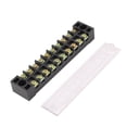 thumbnail image 2 of 2 Pcs 10 Position Barrier Block Terminal Strip Wire Connector TB1510 600V 15A, 2 of 3