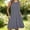 Gray, variant on ClodeEU Women's Round Neck Sleeveless A-Line Swing Dress,Casual Mini Dress with Pockets Black,Women's Plus L