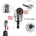 thumbnail image 4 of Aleko VEINARDYL Juego de llaves de tubo universales de 3 piezas 7-19 mm, adaptador de empuñadura de ángulo recto de 105 grados, vástago hexagonal de 6,35 mm, extensión flexible de 30 cm ACTIVE Biensenido a ACTIVE, 4 of 5