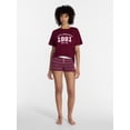 thumbnail image 2 of No Boundaries Cloud Core Sleepwear Boxer Shorts, 2'' Inseam, Women’s and Women’s Plus XXS-3X, 2 of 5
