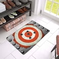 thumbnail image 3 of MKHERT Funny Metal Frame with Target and Bullet Holes Doormat Rug Home Decor Floor Mat Bath Mat 23.6x15.7 inch, 3 of 3