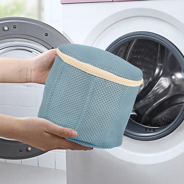 unbranded 1Ud Bolsa De Malla Para De Sujetadores Azul Con Cremallera