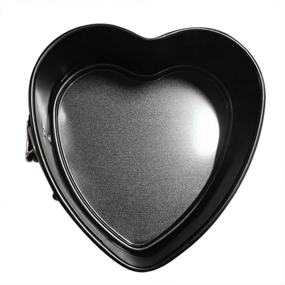Clearance! Plertrvy Cheese Tin Pan Love Heart Cake Shape Non Stick Baking Diy Cake Tray Bread Cake Mould, Dessert Mold, (1Pc Diy 4 inch Baking Mold Heart Shaped Mold)