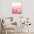 thumbnail image 3 of Zen Water Lily Canvas Wall Art for Living Room Pink Flower and Butterfly on Water Paintings Wall Decor Modern Spiritual Yoga Spa Wall Art for Bedroom Office Decor Ready to Hang,10L X 8W Inches, 3 of 6