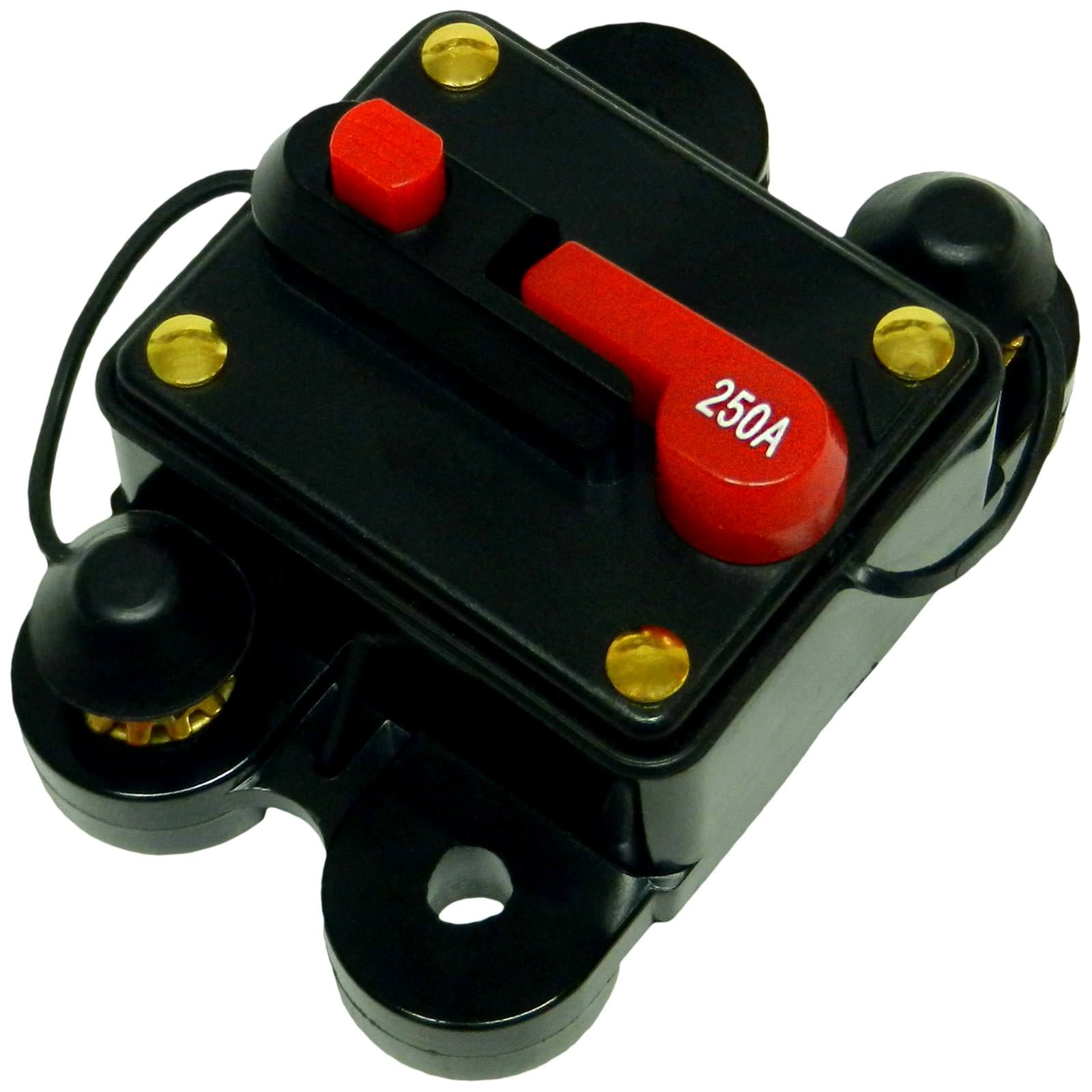 Bass Rockers 250 Amp In-Line Circuit Breaker 12-24V DC (BRCB250)