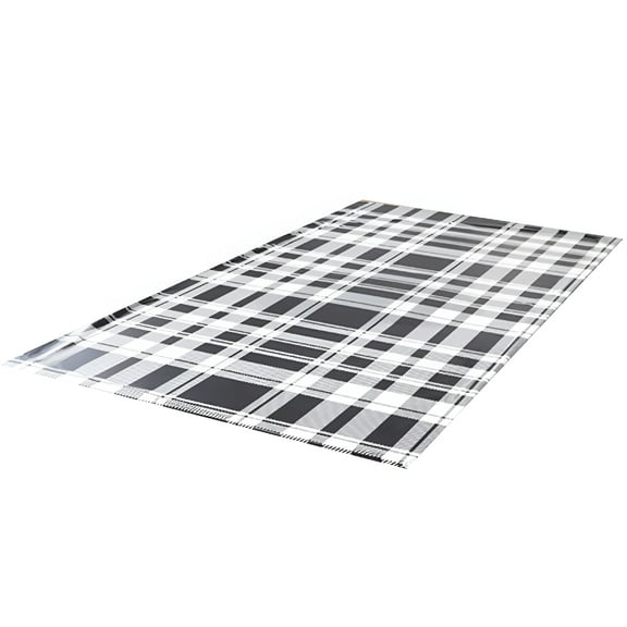 AUQ Rectangle Waterproof Vinyl Table Cloth,Buffalo Flannel Backed Tablecloth,Wipeable Plastic Table Cover,Oil Proof Heavy Duty Wipeable Table Covers for Dining/Camping/Picnic/Outdoor