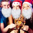 thumbnail image 5 of 12 piezas divertido disfraz de barba de Papá Noel blanco barba falsa Navidad Papá Noel, 5 of 5