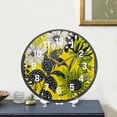 thumbnail image 4 of Yayeee Wall Clock Battery Operated 9.5" Silent Quartz Non-Ticking for Living Room Decor, Yellow Flowers, 4 of 8