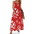 thumbnail image 2 of red and white polka dot infinity Sleeveless Dress purple dress summer clothes, 2 of 6