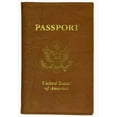 thumbnail image 5 of menswallet Genuine Leather USA Gold Logo Passport Cover Holder for Travel 151 CF USA (C) Orange, 5 of 10