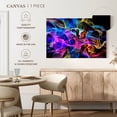 thumbnail image 5 of Elephant Stock Rainbow Fog Wall Art - Horizontal Canvas Wall Art - Living Room Wall Decor - Abstract Canvas - Black And Blue Decor - 39" x 26", 5 of 8