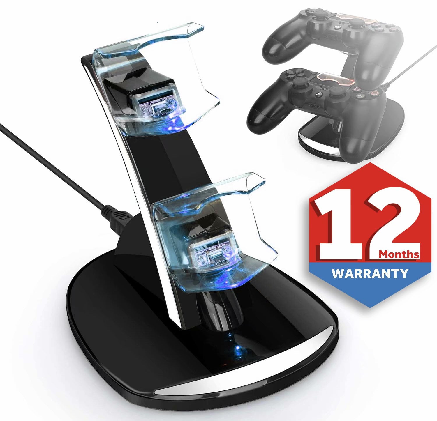 PS4 Controller Charger Charging Station, EBK Dual Shock PS4 Chargers