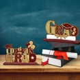 thumbnail image 4 of 4 Pieces 2022 Graduation Party Decorations Wooden Class of Grad Congratulate Graduation Table Toppers for High School Co, 4 of 7