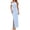 Light Blue, variant on PRETTYGARDEN Womens Floral One Shoulder Maxi Dress Summer Spring Bodycon Ruched Side Slit Elegant Cocktail Party Dresses