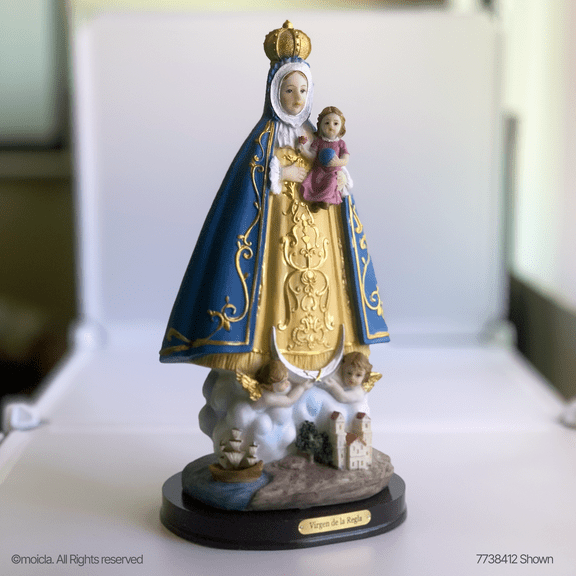 Our Lady of Regla Resin Statue - 12 in. tall Catholic Figurine