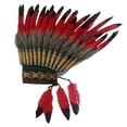 thumbnail image 1 of Tocado de plumas, decoración para la cabeza, accesorios para fotos, diadema para juegos de rol de carnavales Estilo A, 1 of 8