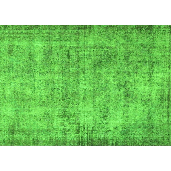 Ahgly Company Indoor Rectangle Persian Green Traditional Area Rugs, 7' x 9'