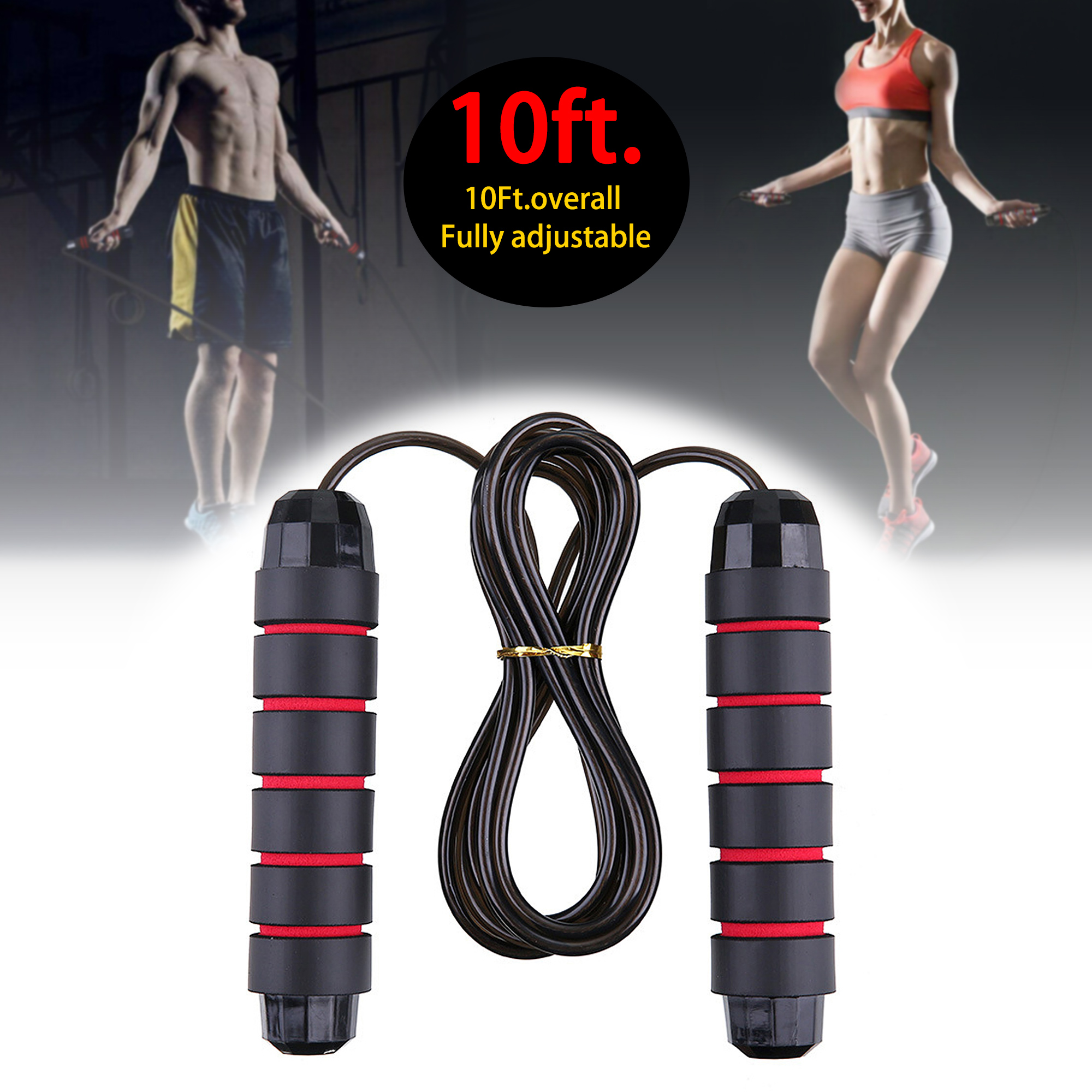 3M/10ft Jump Rope Skipping Rope Bearing System Exercise Rope Resistant