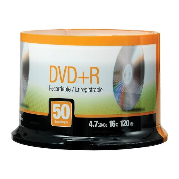 Myofficeinnovations 16x Dvd R Silver 50 Pack Walmart Com Walmart Com