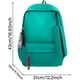 thumbnail image 3 of School Backpack for Teens Black and Green One Size Laptop Compartment with Pencil Bag Casual Daypack, 3 of 3