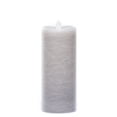 thumbnail image 2 of Sullivans Candle Impressions 7" Gray Frosted Rustic LED Pillar Candle, 2 of 2