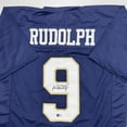 thumbnail image 2 of Autographed/Signed Kyle Rudolph Notre Dame Blue College Football Jersey Beckett BAS COA, 2 of 4