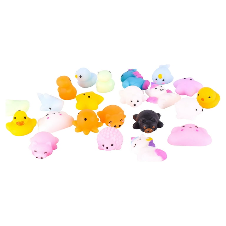 Nestling 32Pièces Kawaii Mochi Squishy Toys - Mini Squishies Soft Squeeze  Jouet - Mignon Animaux Fruits Squishy Jouet Anti St