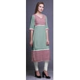 thumbnail image 3 of Bimba Robe Kurti Longue Imprimée Tunique Droite Robes pour Femmes Haut Indien, 3 of 5