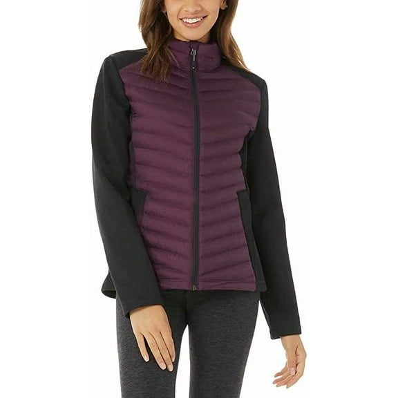 32 Degrees Women's Mixed Media Jacket (Potent Purple,S)